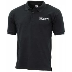 Poloshirt Security Schwarz