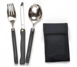 Englisches Feldbesteck 3 Tlg. Mit Tasche