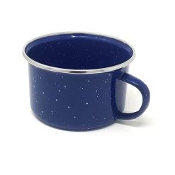 Emaille Western Tasse Blau