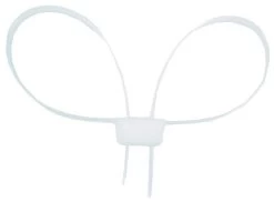 10 St. Kunststoff Handschellen Weiß