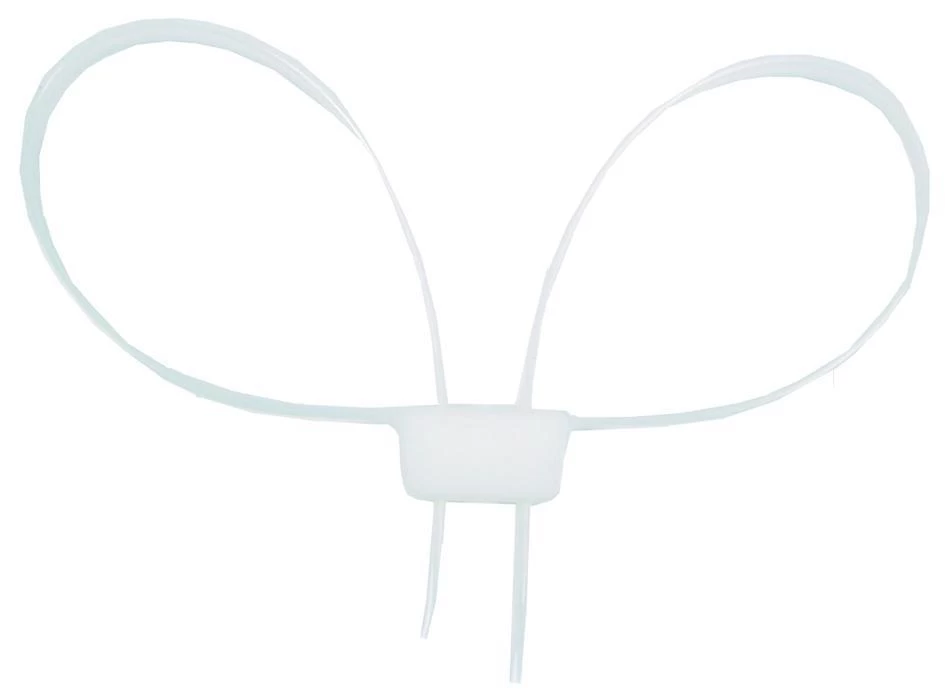 10 St. Kunststoff Handschellen Weiß