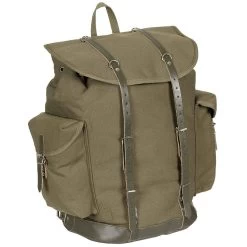 BW Gebirgsjäger Rucksack Mit Lederriemen