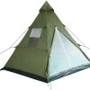3-Mann Indianer Zelt Tipi Oliv