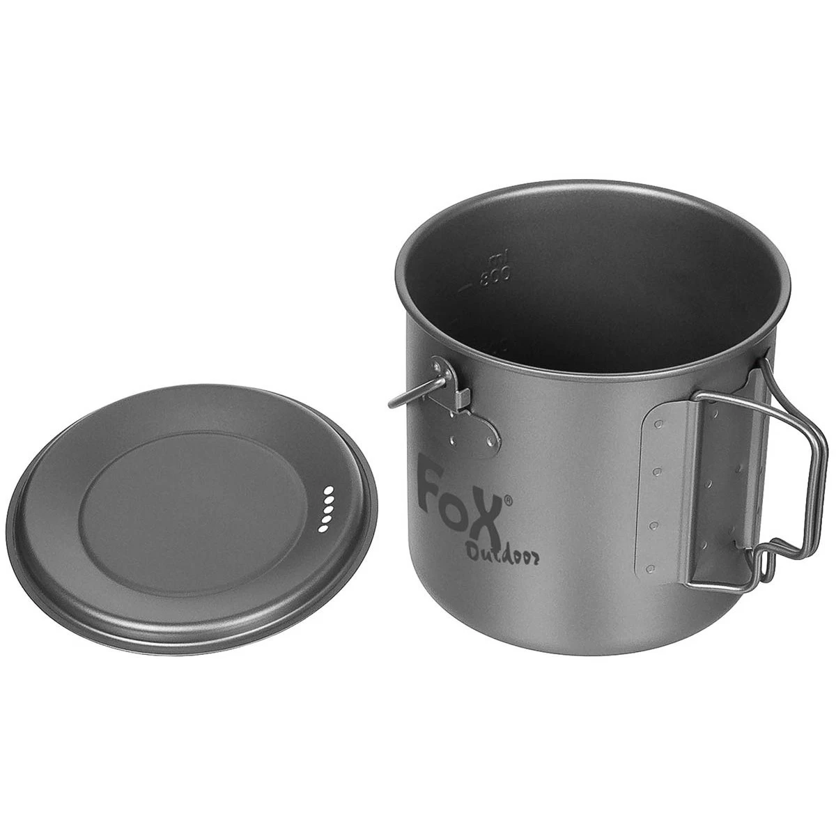 Fox Outdoor Camping Kochtopf Titan 1,1 Liter - Image 2