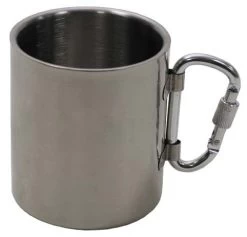 Edelstahl Tasse Karabiner 300ml