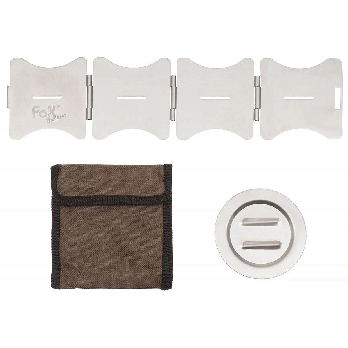 Camping Edelstahl Kochständer Faltbar - Image 2